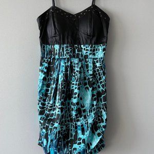 NWT Kouture by Kimora Dress - Black, Blue, Animal